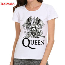 Load image into Gallery viewer, New Women Fashion White Band Queen T-Shirt