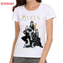 Load image into Gallery viewer, New Women Fashion White Band Queen T-Shirt