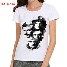 Load image into Gallery viewer, New Women Fashion White Band Queen T-Shirt