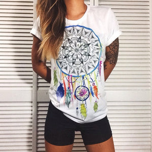 CDJLFH Summer Fashion Women T-shirt