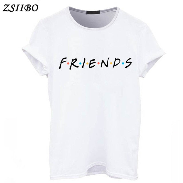 FRIENDS Letter t shirt Women tshirt