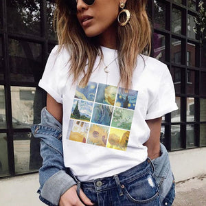 2019 Summer Women T-shirt VOGUE Letter Printed Tshirts