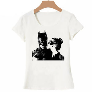 New Summer Women Tops 2019 Batman and Catwoman